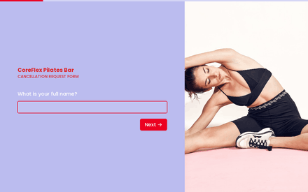 Name form page preview