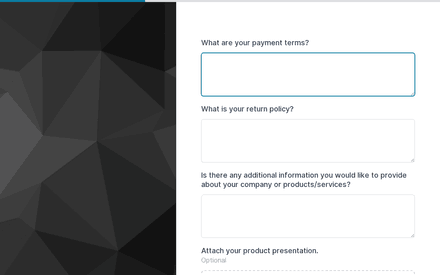 Additional Information form page preview