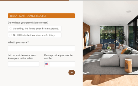 Info form page preview