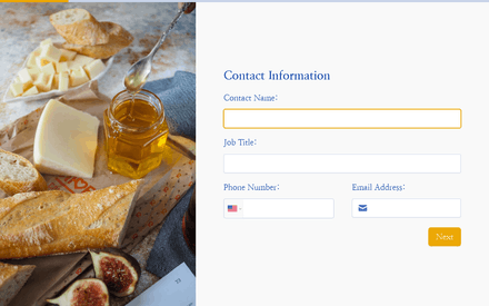 Contact form page preview