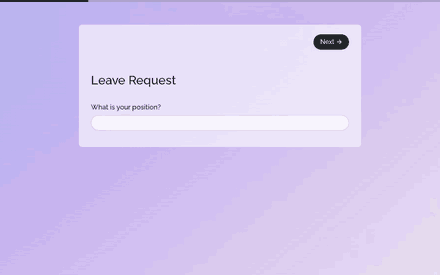 Position form page preview