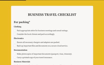 Packing form page preview
