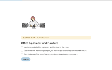Equipment form page preview