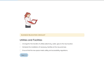 Utilities form page preview
