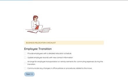 Transition form page preview