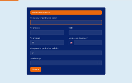 Contact form page preview