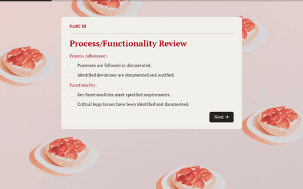 Process form page preview
