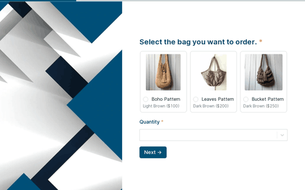 order form page preview