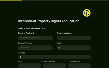 Info form page preview