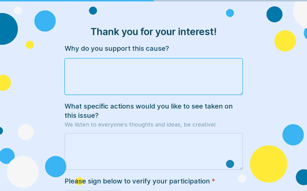Submit and sign form page preview