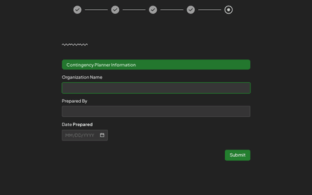 Planner form page preview