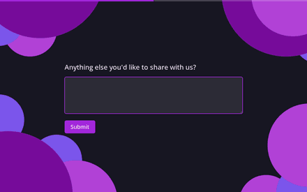 Anything else form page preview