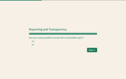 Reporting form page preview