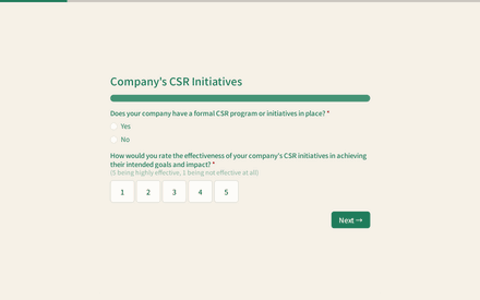 Initiatives form page preview
