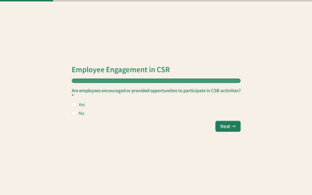 Engagement form page preview