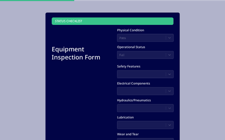 Checklist form page preview