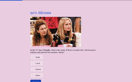 90's Sitcoms form page preview