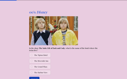 00's Disney form page preview