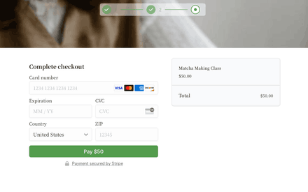 Fee form page preview
